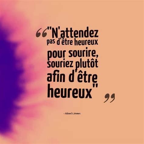 a quote written in french on an orange and pink background with the words n attendede pass d