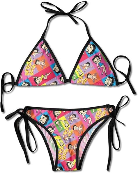 Betty Boop Swimsuit Cute Anime Bra And Panty Womens Set
