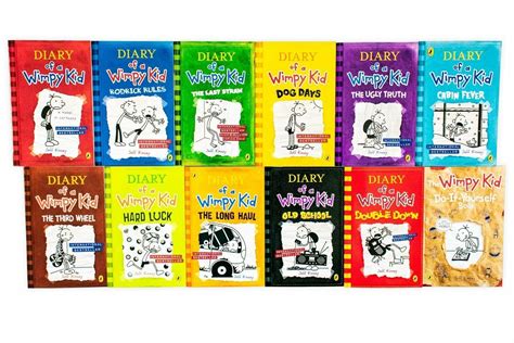 Diary Of A Wimpy Kid Collection Jeff Kinney 12 Books Box New Set Double