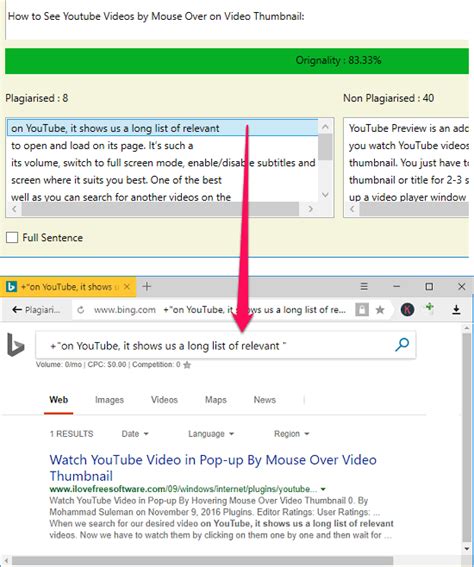 Check spelling or type a new query. Free Plagiarism Checker Software that uses Bing API
