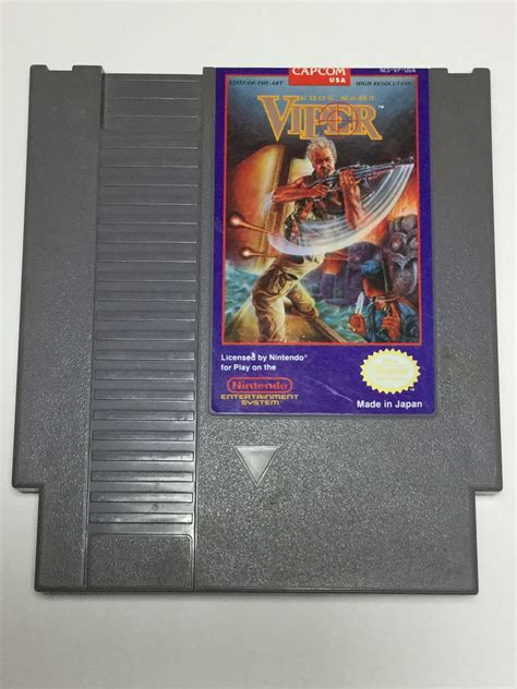 Code Name Viper Nintendo Nes Original Game Cart Tested Etsy