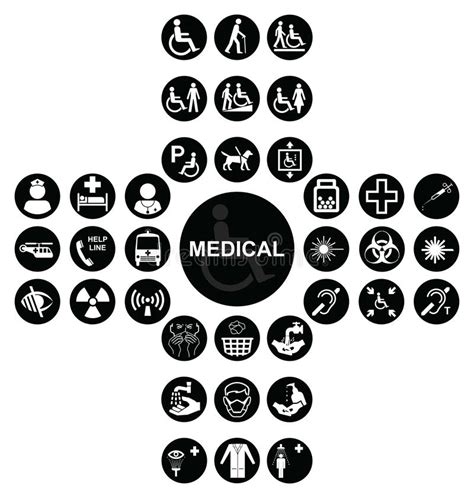 De Inzameling Van Het Medische En Gezondheidszorgpictogram Vector