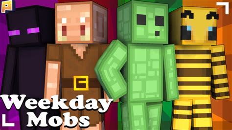 Weekday Mobs By Pixelationz Studios Minecraft Skin Pack Minecraft