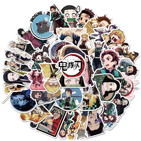 Buy 50pcs Demon Slayer Stickerskimetsu No Yaiba Stickers Anime Cartoon