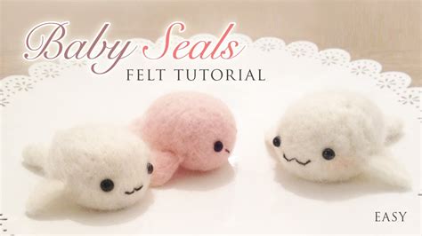 Making Baby Seals With Needle Felt Easy Kawaii Craft