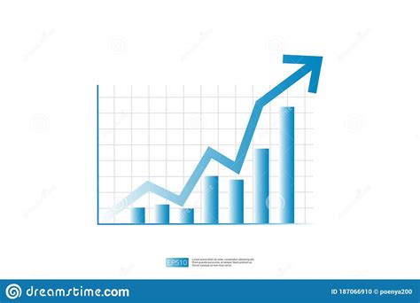 Increase Profit Sales Diagram. Business Chart Growth In Flat Style ...