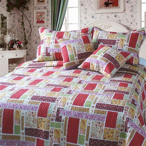 Dada Bedding Dxj103269 Colorful Multi Cotton Patchwork 5 Piece Quilt