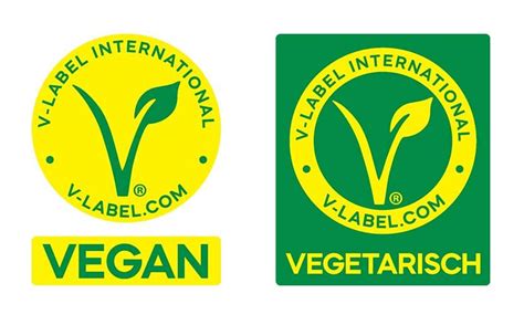 Vegetarisch Vegane Lebensmittel Label Mit Neuem Design