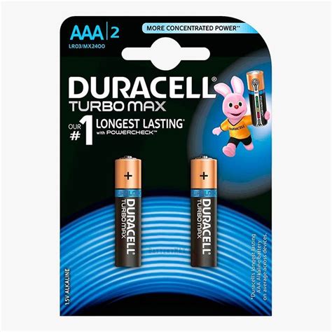 Duracell Turbo Max Aaa Lr03 Alkaline Battery 2 Pack Pakistans Best