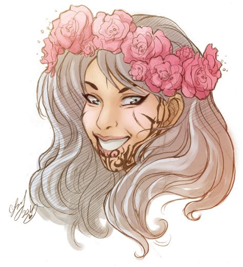 I love these images of pure white, ethereal, flower crown perfection {very bridal indeed}: Flower Crown Drawing at GetDrawings | Free download