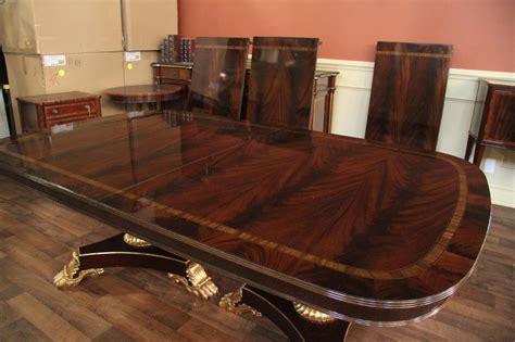 Extra Large And Wide High End American Made Mahogany Dining Room Table