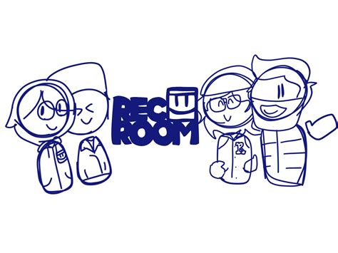 A Drawn Version Of The Rec Room Promo Art Rrecroom