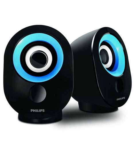Buy Philips Spa 50 Usb 20 Computer Speakers Blue Online At Best