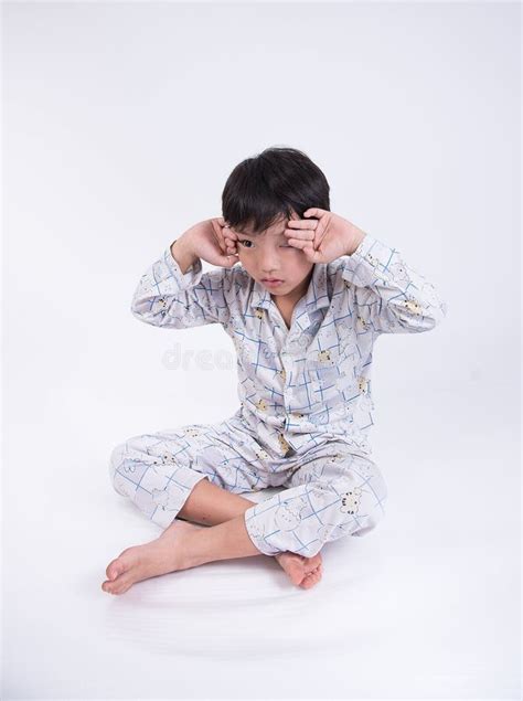 Asian Boy Sleepy Stock Image Image Of White Yawning 68636917