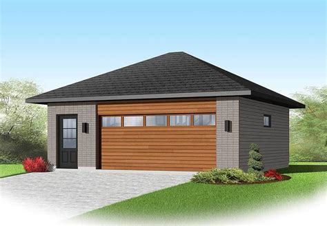 Or perhaps you've had a home for years, and never had a garage. Contemporary 2-Car Detached Garage Plan - 22345DR ...