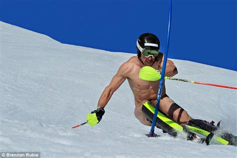 Brave Ski Racers Are Pictured Hurtling Down Snowy Slopes Completely NAKED Daily Mail Online