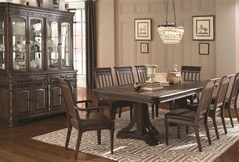 Carlsbad Dark Brown Rectangular Extendable Dining Room Set From Coaster