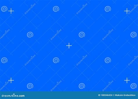 Blue Screen Chroma Key Background Template For Your Design Stock Vector