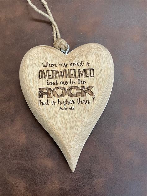 Wood Heart Personalized Engraved With White Edge Ornament Etsy