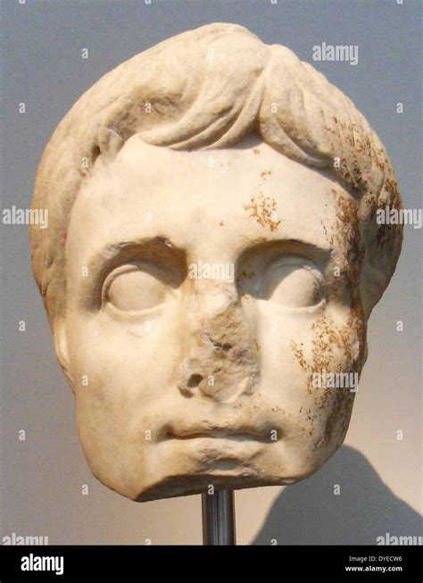 Colossal Marble Bust Of Emperor Augustus 16 Ad Roman Julio Claudian