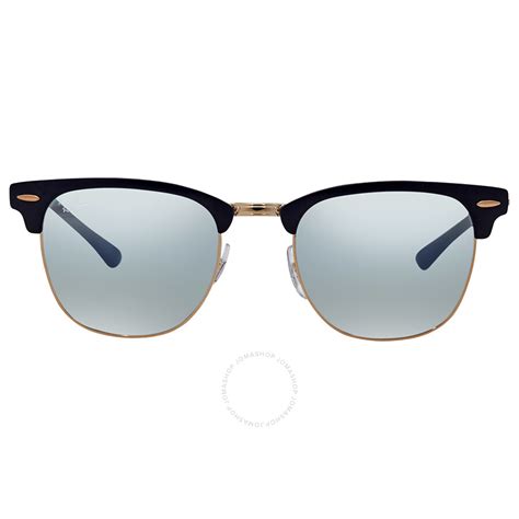 Ray Ban Clubmaster Metal Blue Gradient Mirror Sunglasses Rb3716 9160aj