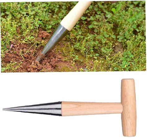 Patio Lawn And Garden Gardening Tools Soil Punching Tool Dibber Soil