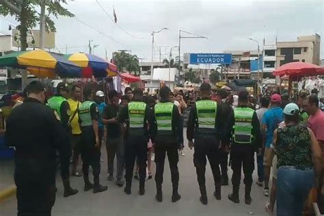 Policía Nacional Refuerza Seguridad En La Frontera Con Ecuador Con 400 Efectivos