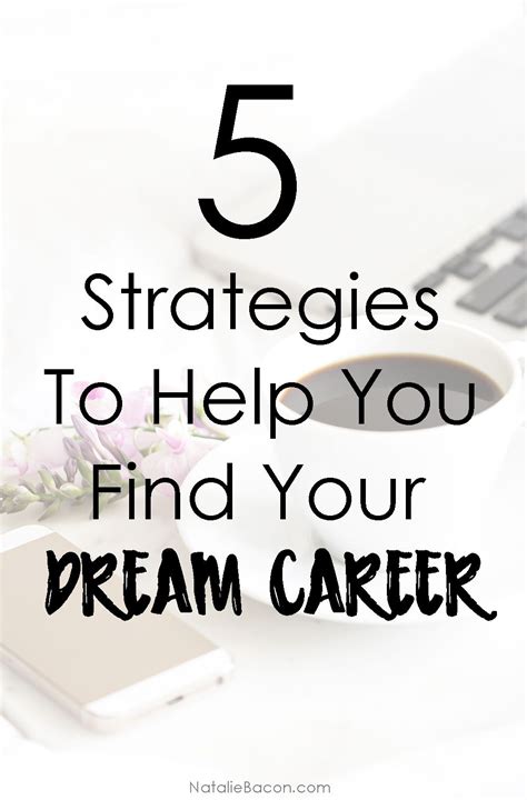 5 Strategies To Help You Find Your Dream Career Dream Career Finding