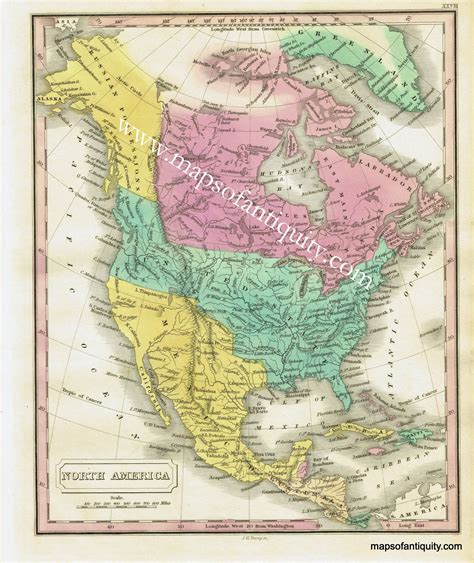 Antique Maps Of North America
