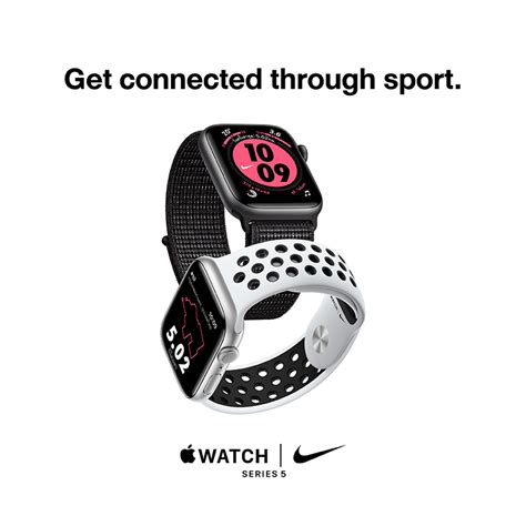Buy Apple Watch Nike Series 5 Gps 44mm Space Gray Aluminum Case Anthracite Black Nike Sport