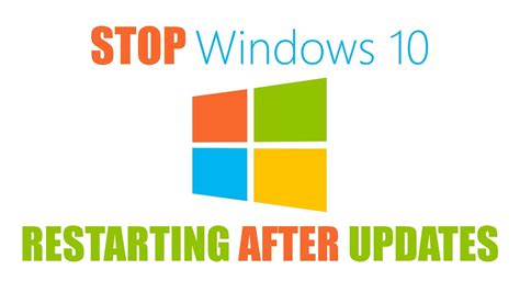 How To Stop Windows 10 From Restarting After Updates Youtube
