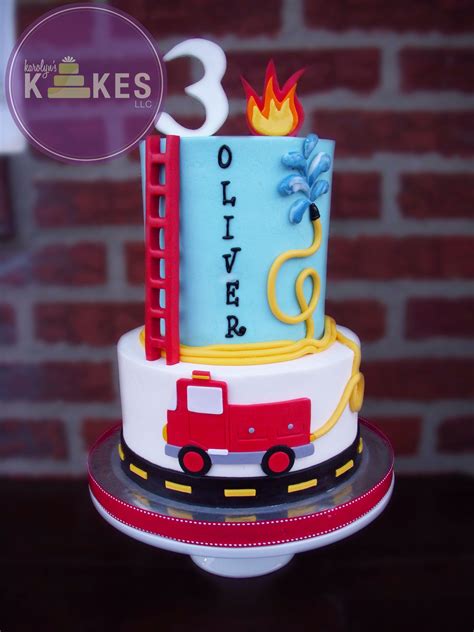 How To Make A Fire Truck Cake With Fondant Cake Walls