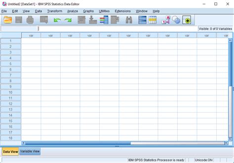 Creating A New File In Spss Statistics Versions 22 To 25 And The