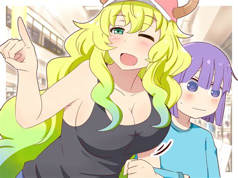 Fond d écran Anime Filles anime quetzalcoatl Kobayashi san Chi no Maid Dragon Kobayashi san
