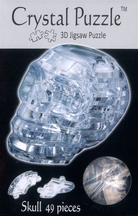 This puzzled does not have any numbers to help. Crystal Skull 3D Puzzle 49 Piece Designer Clear ...