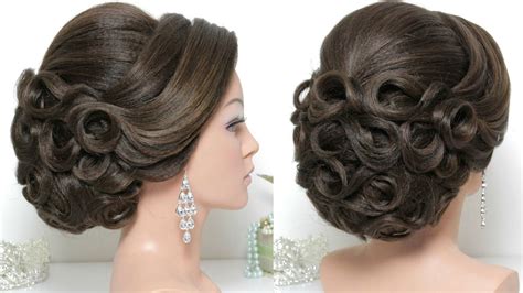 Bridal Hairstyle For Long Hair Tutorial Updo For Wedding