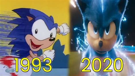 Evolution Of Sonic The Hedgehog In Movies Cartoons And Tv 1993 2020