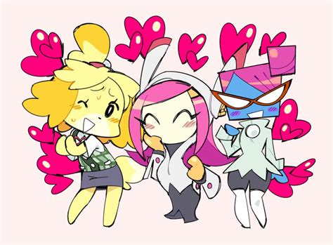 Rgg hair items by avvie. Safebooru - 3girls ;d animal animal crossing animal ...