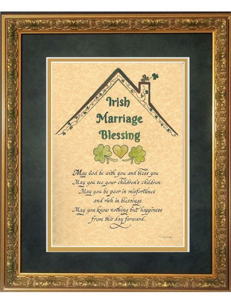Irish Marriage Wedding Blessing For Bride And Groom With Etsy