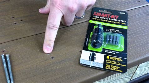 Smart Bit Deck Screw Depth Setter Youtube