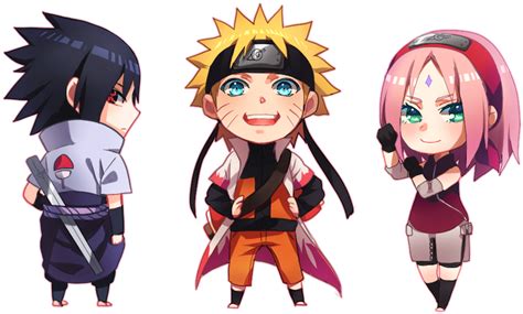 Naruto Team 7 Chibi Transparent Background Original Size Png Image