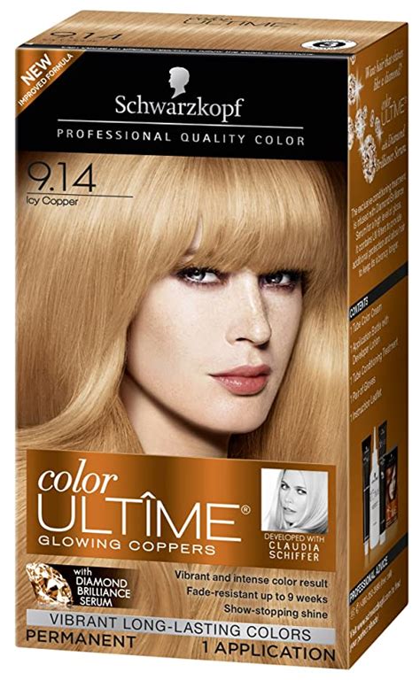 Amazon Com Schwarzkopf Color Ultime Hair Color Cream 9 14 Icy Copper