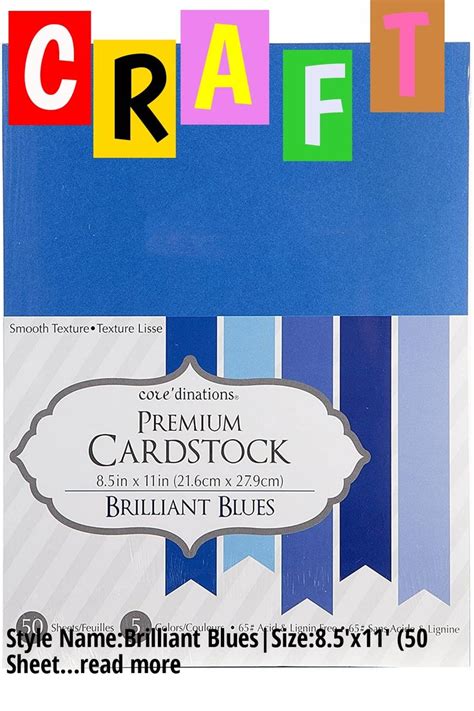 Darice Gx220061 Coredinations Value Pack Cardstock 50 Pack 85 By