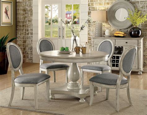 Kathryn Antique White Dining Room Set From Furniture Of America Coleman Furniture