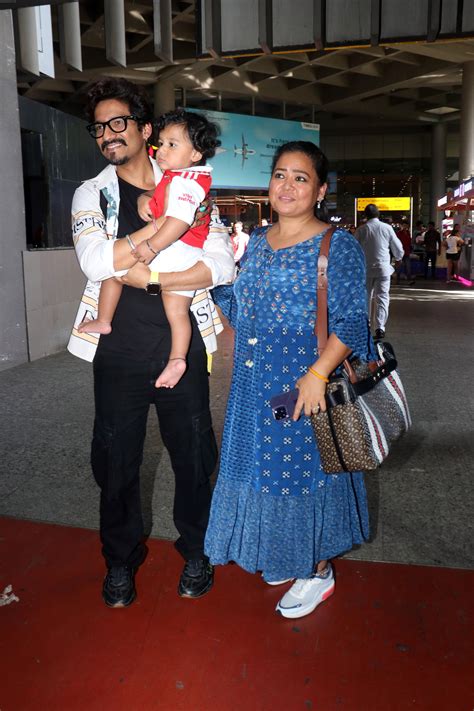 Bharti Singh With Spouse Haarsh Limbachiyaa And Son Laksh Latest Bollywood Photos At Hamara