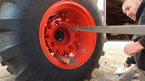 Kubota Tractor Wheel Weight Install Youtube