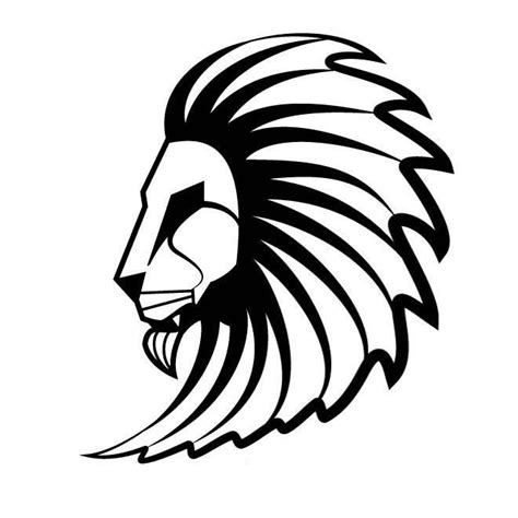 Lion Head Art Design Decal Car Sticker Gympie Stickers