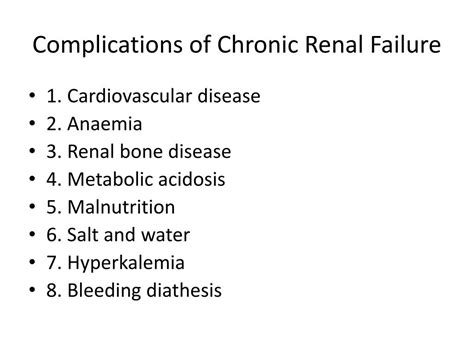 Ppt Chronic Renal Failure Powerpoint Presentation Free Download Id