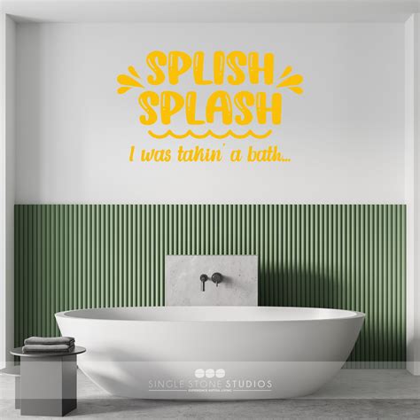 Splish Splash Takin A Bath Bathroom Wall Decal Vinyl Etsy