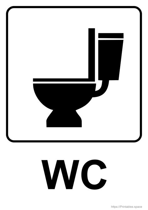 Toilet Signs Free Printables